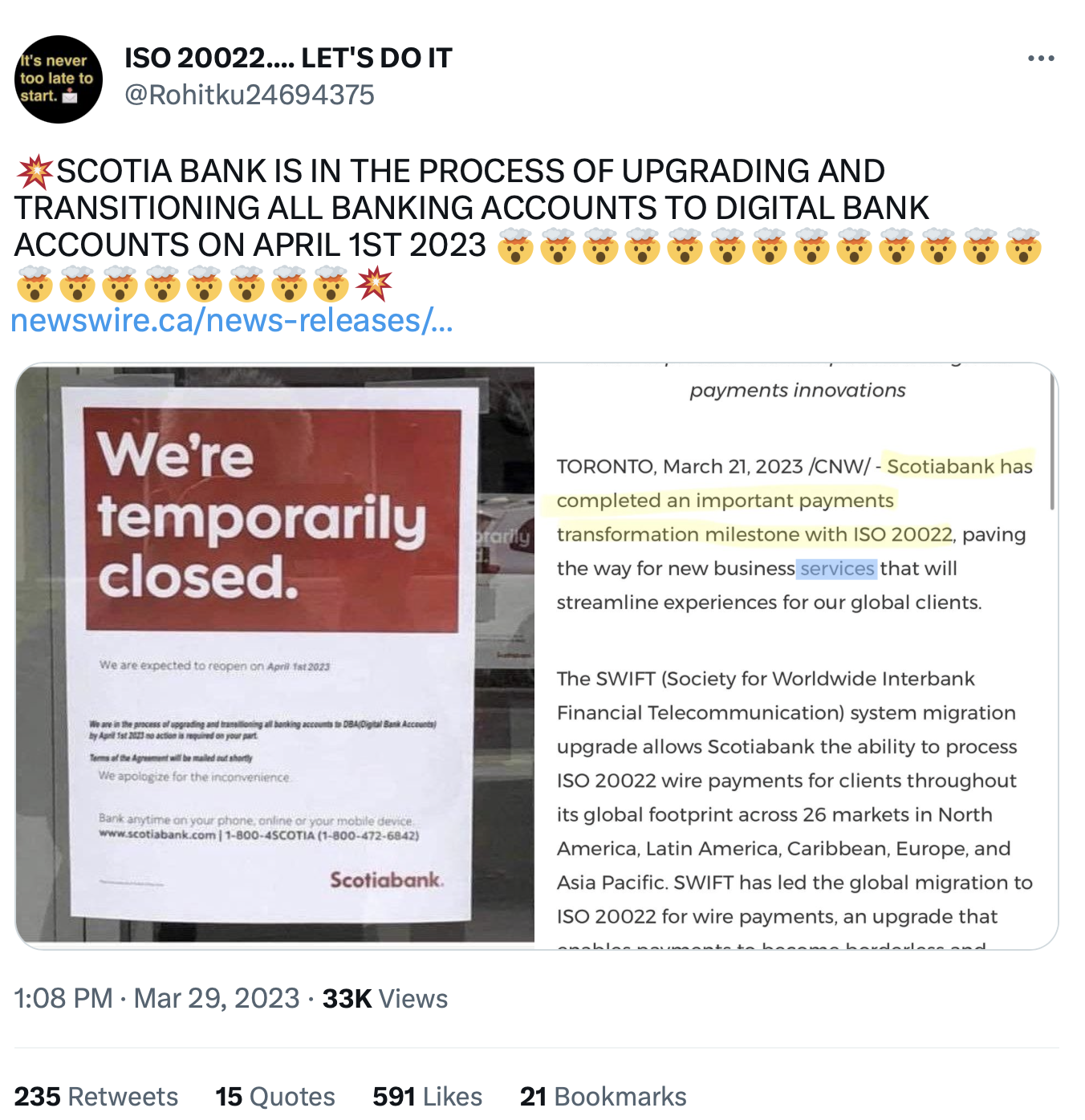 Fact Check Scotiabank Is NOT Transitioning To Digital Bank Accounts As